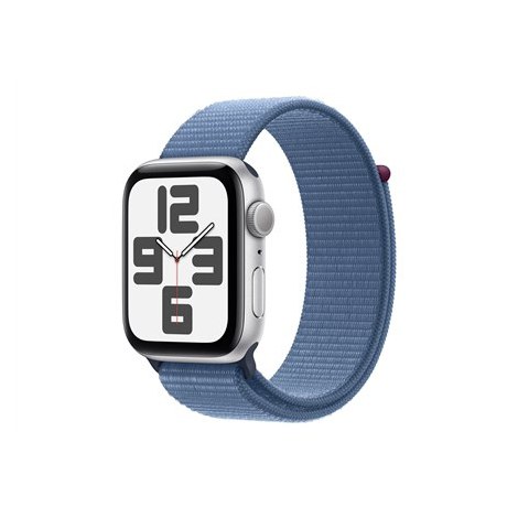 Apple SE (GPS) Inteligentny zegarek Aluminium Zimowy niebieski 44 mm Apple Pay Odbiornik GPS/GLONASS/Galileo/QZSS Wodoodporny